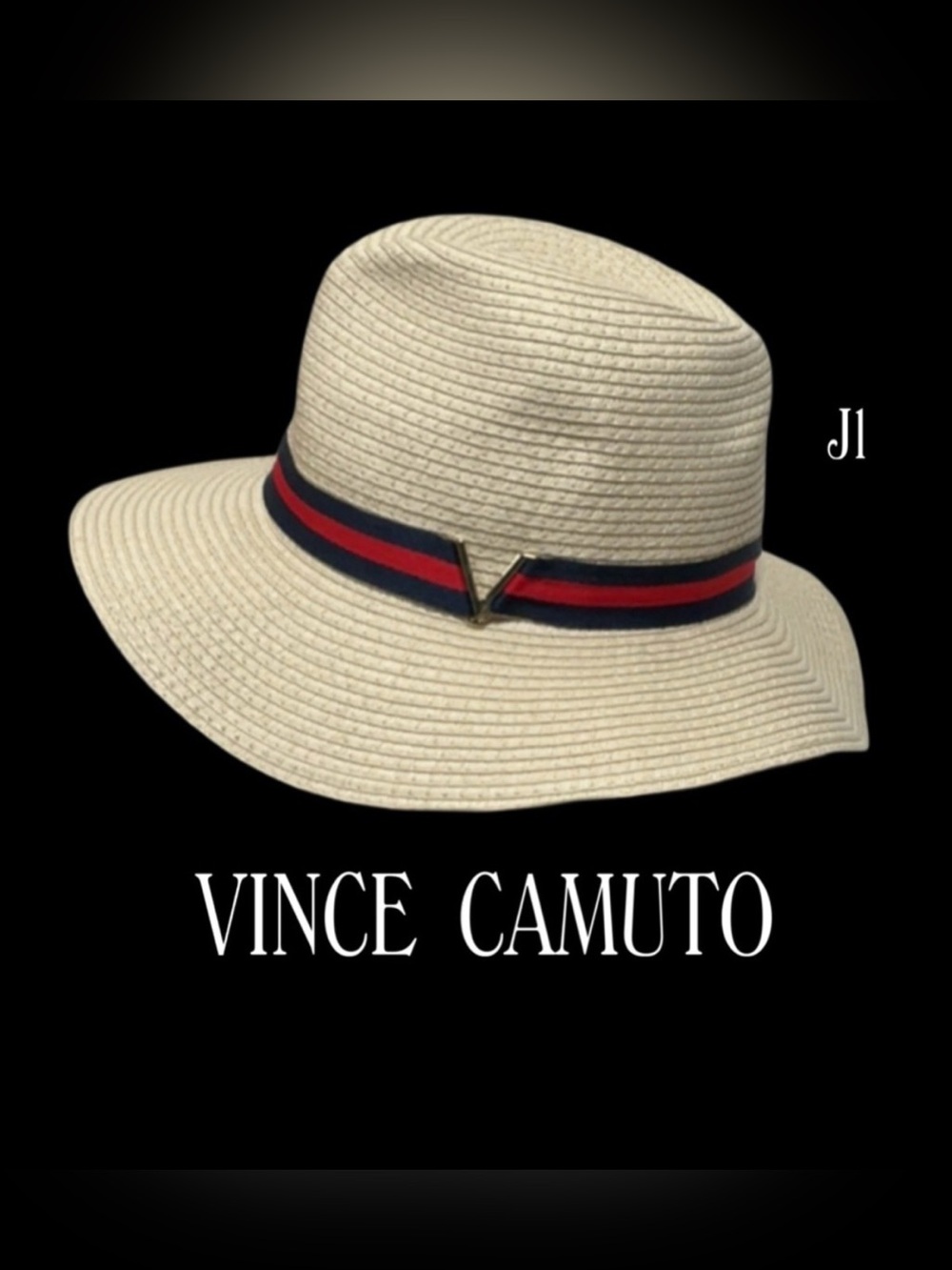 VINCE CAMUTO Straw Panama Sunhat NWT